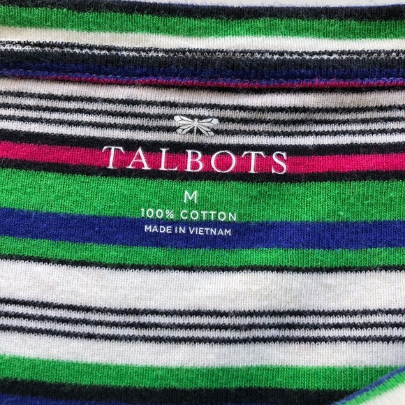 🔺SOLD🔻Talbots Women’s Striped Top Medium - Picture 3 of 5